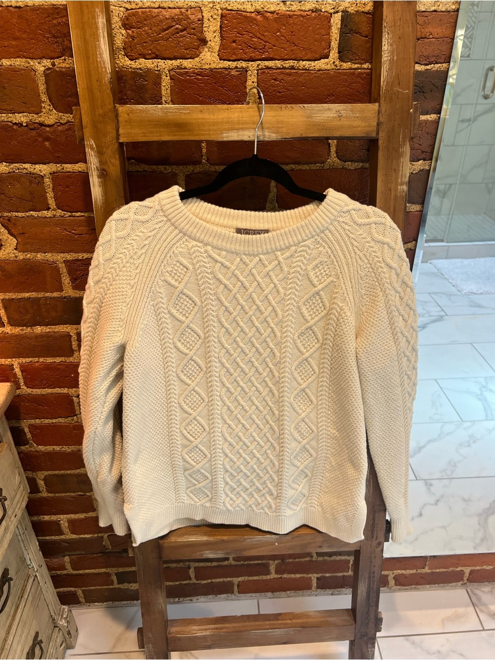 J Crew Cable Knit Sweater